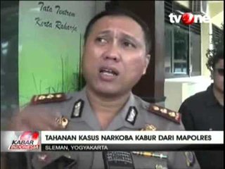 Seorang Tahanan Narkoba Kabur dari Polres Sleman