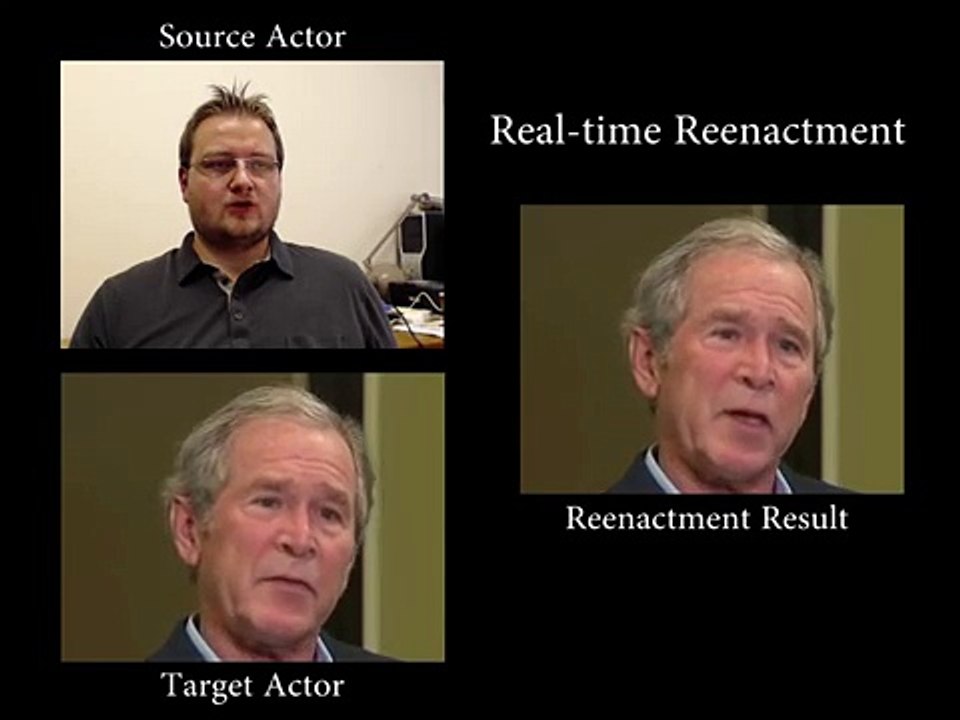 Modifier les expressions faciales sur une vidéo en temps réel