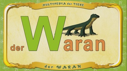 Entdecke den Waran 🦎 im Tieralphabet – Lernen mit Tante Eules Multipedia
