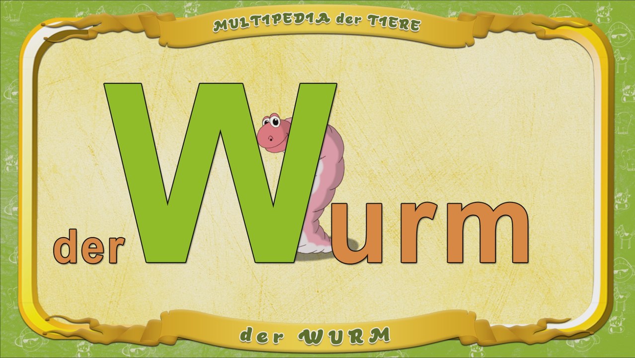 Multipedia der Tiere. Buchstabe W - der Wurm