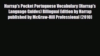 Download Harrap's Pocket Portuguese Vocabulary (Harrap's Language Guides) Bilingual Edition