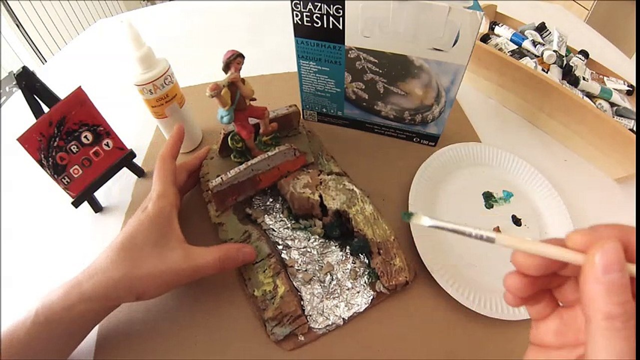 [ART-HOBBY] - Tuto Noël - Décorer la crèche, effet eau