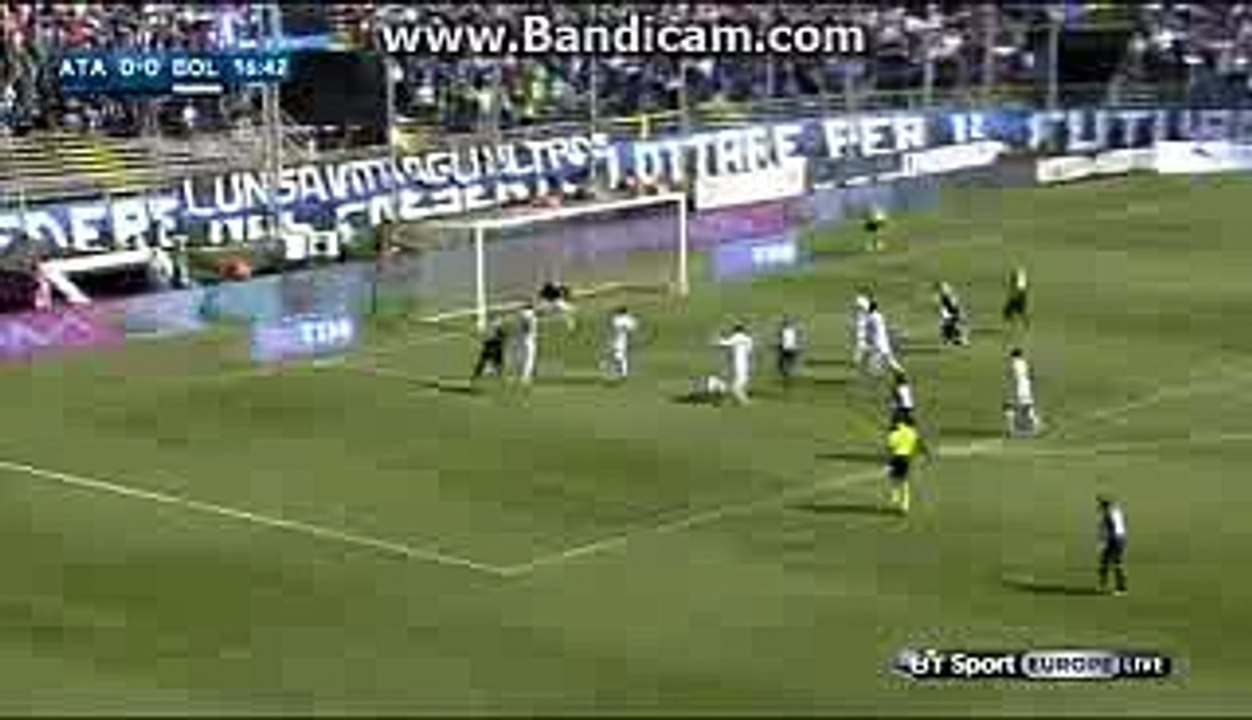 Gugliemo Stendardo Inredible Miss - Atalanta 0-0 Bologna - Serie A 20.03.2016