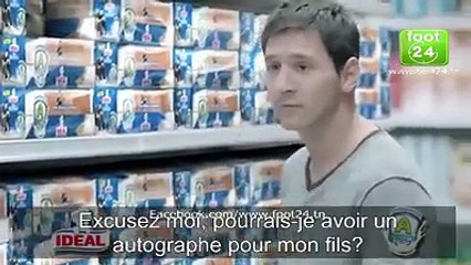 أول مرة ليو ميسي و كريستيانو رونالدو في إشهار واحد تفرج في العرض