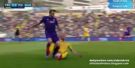 Arlind Ajeti Horror Faul - Frosinone v. Fiorentina 20.03.2016 HD