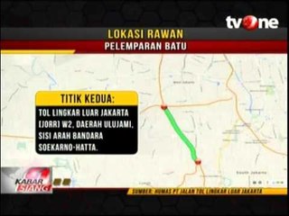 Ini Titik Rawan Aksi Pelemparan Batu di Jalan Tol