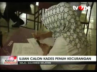 Ikuti Ujian Kompetensi, Para Calon Kades Menyontek