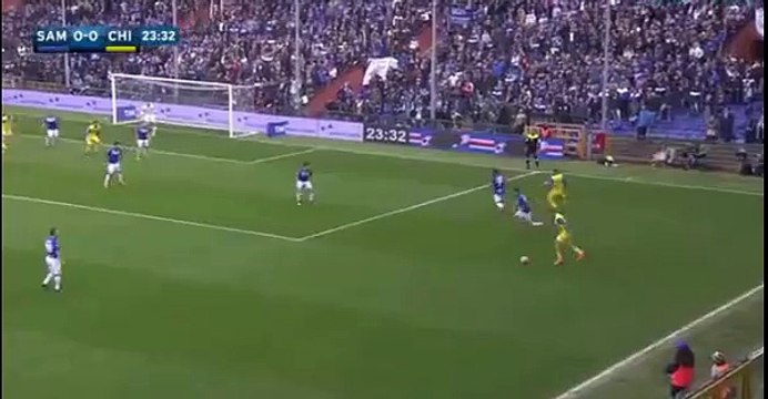Riccardo Meggiorini Goal HD - Sampdoria 0-1 Chievo - 20-03-2016