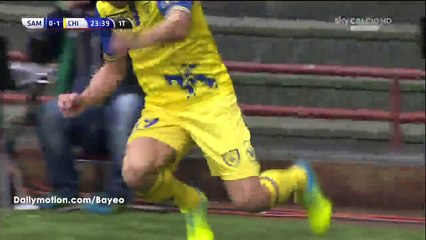 Riccardo Meggiorini Goal HD - Sampdoria 0-1 Chievo - 20-03-2016