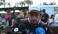 Fernando Alonso interviews after the crash with Gutierrez in F1 Australia