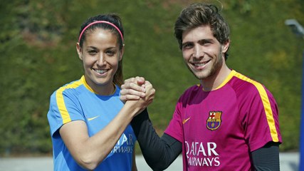 Sergi Roberto y Olga García, los ’20’ se alían delante del PSG: “Miércoles todos al Mini”