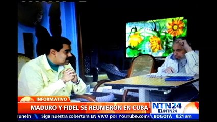 Fidel Castro se reúne con Maduro en la víspera de la llegada de Obama a Cuba