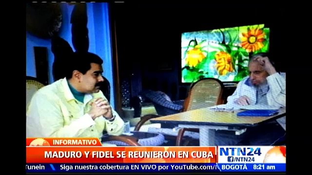 Fidel Castro se reúne con Maduro en la víspera de la llegada de Obama a Cuba