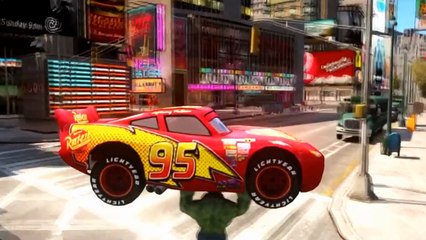 Spiderman Songs Nursery ♪ A-Tisket A-Taske ♪ Incredible Hulk Disney Cars Lightning