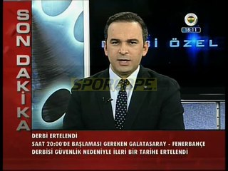 Galatasaray - Fenerbahçe derbisi ertelendi!