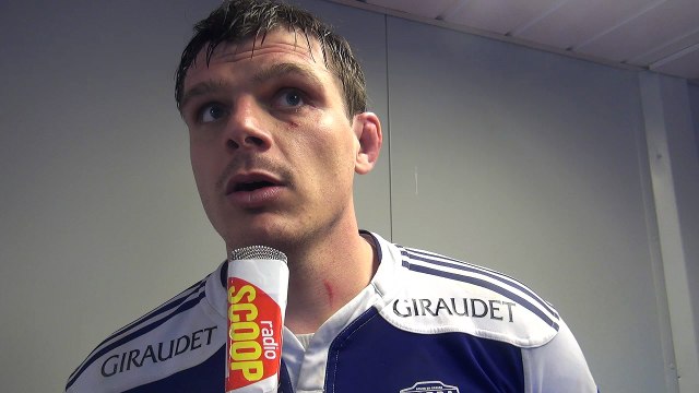 Rugby Fédérale 1 - Albin Louchard réagit après USB - Chambéry