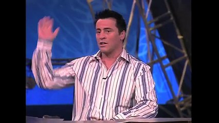Joey on the  Pyramid  Game Show  Paper...Snow...A ghost!    Friends