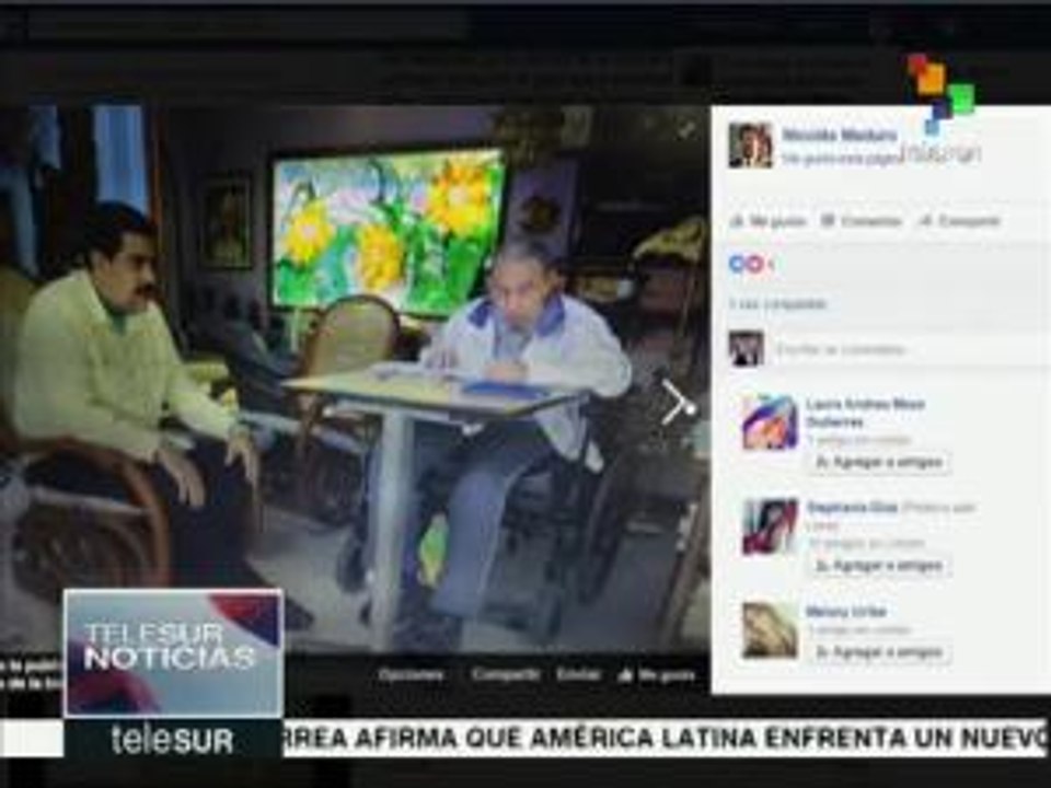 Publican imágenes de encuentro entre Maduro y Fidel Castro