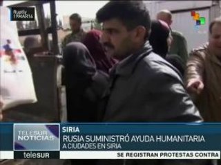 Rusia continúa entregando ayuda humanitaria en Siria