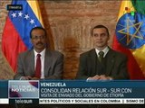 Venezuela y Etiopía refuerzan relaciones bilaterales