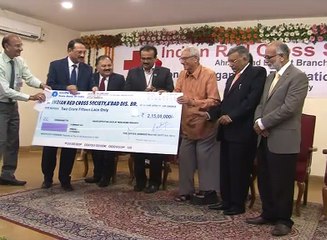 Gandhinagar Indian Red Cross Society Donar & Organisers felicitation by Governor Kohli