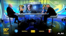 Paola Ferrari esulta per il Napoli in diretta a 90° minuto