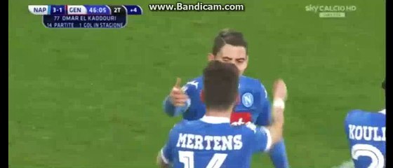 Omar El Kaddouri 3-1 HD - Napoli 3-1 Genoa 20-03-2016