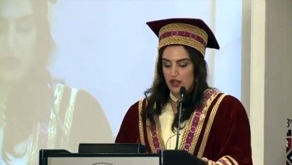 Bakhtawar Bhutto Zardari addressing at SZABIST 2016 convocation