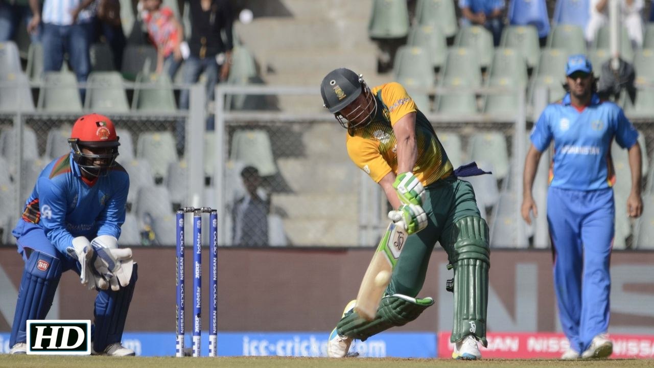 South Africa vs Afghanistan T20 WC 2016 AB de Villiers 64 off 29 balls