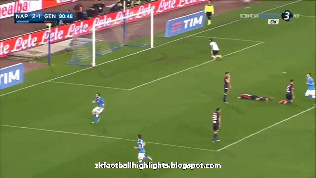 Gonzalo Higuaín Absolutely Fantastic Goal HD - SSC Napoli 2-1 Genoa -Serie A - 20.03_2016
