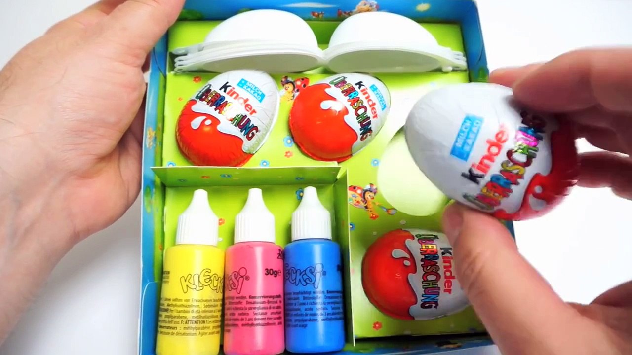 Kinder Surprise Easter Egg Painting Set Видео Dailymotion