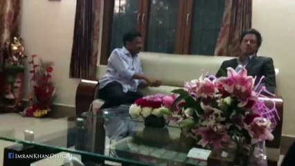 Imran Khan meeting Arvind Kejriwal, Chief Minister of Delhi