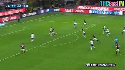 Carlos Bacca Goal 1-1 AC Milan vs Lazio