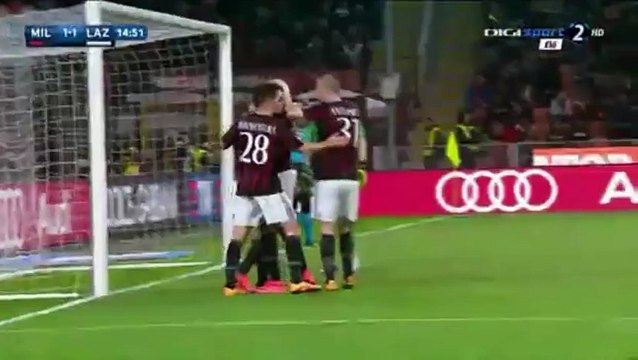 Carlos Bacca - AC Milan 1-1 Lazio 20.03.2016 Serie A HD