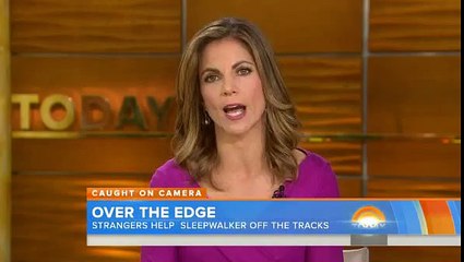 Sleepwalking woman falls onto Boston train tracks