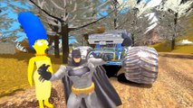Spiderman Batman Marge Simpson Flash McQueen Disney Cars 2   Dessin animé pour enfant