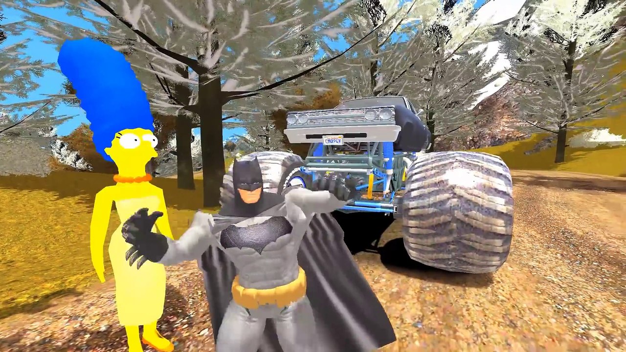 Spiderman Batman Marge Simpson Flash McQueen Disney Cars 2   Dessin animé pour enfant