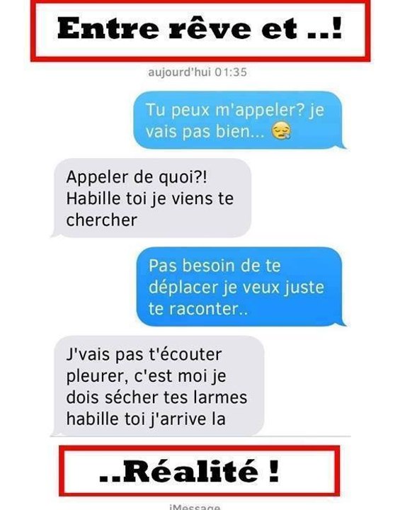 • entre le rêve et la réalité ya tout un monde a part  MDR