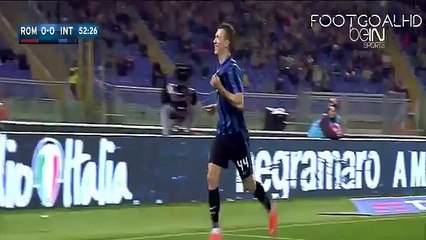 Ivan Perisic Goal ~ AS Roma vs Inter Milan 0-1 ~ 19_3_2016 [Serie A]