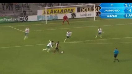 De Olivera P. GOAL - Hammarby 1-2 Hacken 20.03.2016