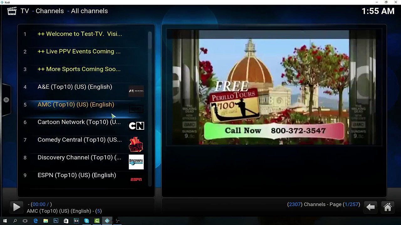 The Best Live TV IPTV Channels Kodi Addon March 2016