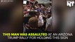Protester Repeatedly Punched At Donald Trump Rally In Arizona