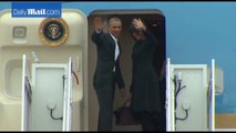 Obama family departs for historic trip to Cuba