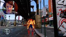 GTA IV Amazing Spiderman Mod   Incredible Hulk Mod - Spiderman with POWERS vs Hulk with POWERS