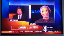 Samuel L. Jackson DESTROYS News Anchor -- Im Not Laurence Fishburne, YOU MORON!!!