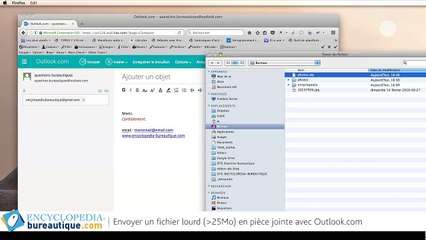 Envoyer un fichier lourd (25 Mo) sous outlook.com
