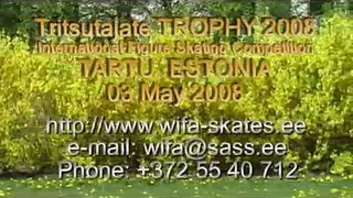 Helis PAJUSTE - TRITSUTAJATE TROPHY 2008 IN FIGURE SKATING