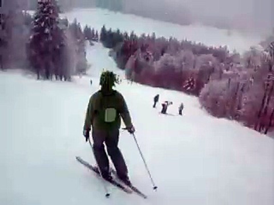 Les Vosges 2009 ski la bresse piste citelet rouge