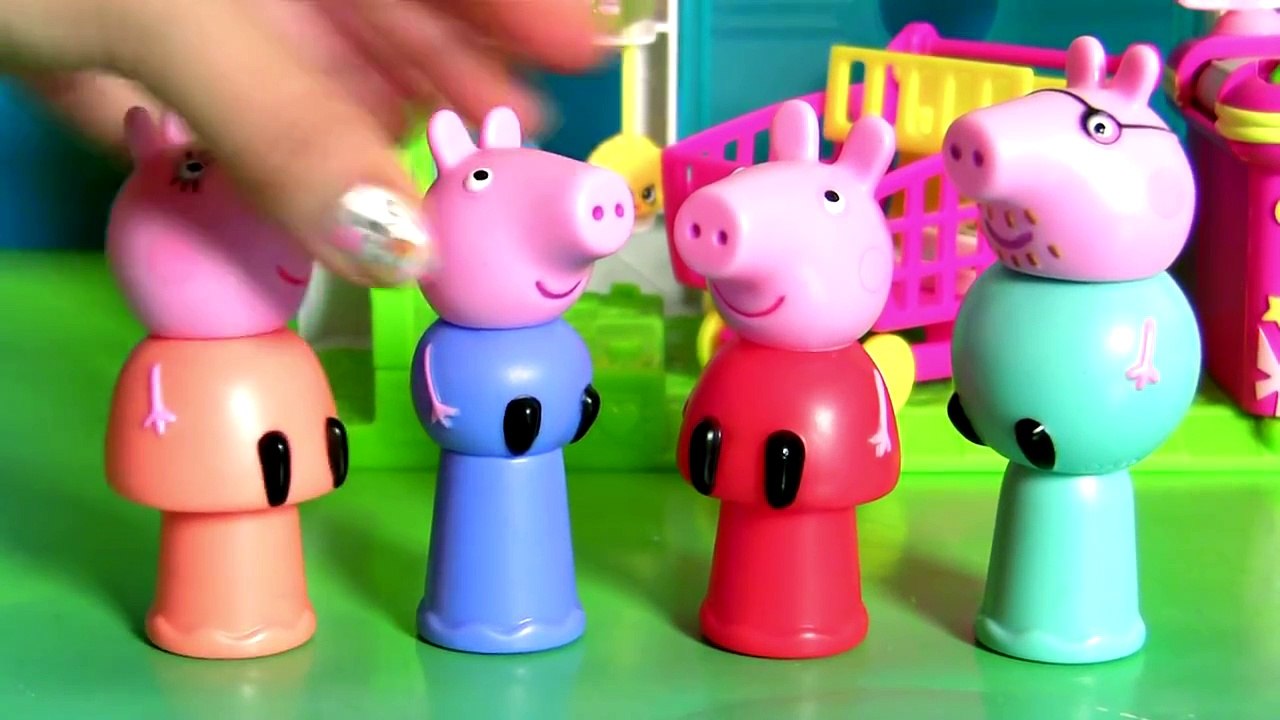 Peppa Pig Finger Puppets Mommy Daddy George Pig Kinder Surprise - Marionetas de dedo Peppa