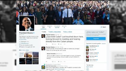 Obama saluda por Twitter a los cubanos con un "¿Que bola Cuba?" -